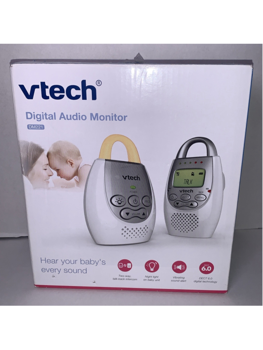 VTech DM221 Audio Baby Monitor 2 Parent Units 1000 ft Range Safe Sound Digital